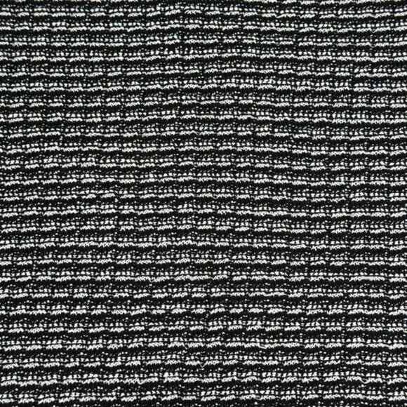 TORY BURCH Raffia A-Line Tweed Fringe Skirt Sz 8 Black White - Picture 3 of 6